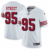 Nike Men & Women & Youth 49ers 95 Kentavius Street White Color Rush Vapor Untouchable Limited Jersey,baseball caps,new era cap wholesale,wholesale hats